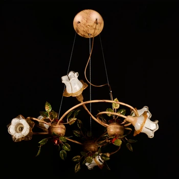 Люстра NBlight ''КАРІНА '' золотиста патина на 6 ламп