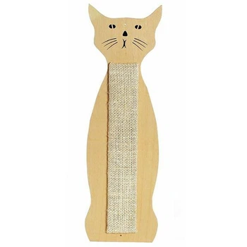 Flamingo (фламинго) scratching sisal cat shape настенная когтеточка для кошек в форме кота, сизаль 59х21см