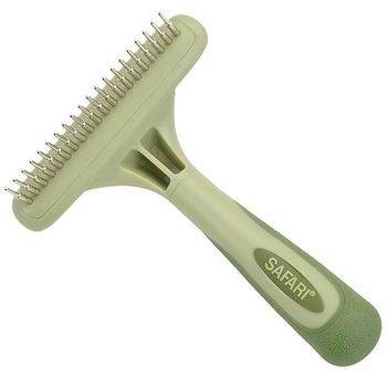 Safari Dog Rotating Pin Undercoat Rake сафари однорядні граблі для підшерстка собак