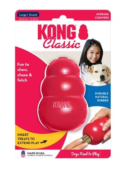 Игрушка KONG Classic груша-кормушка для собак средних и крупных пород, L