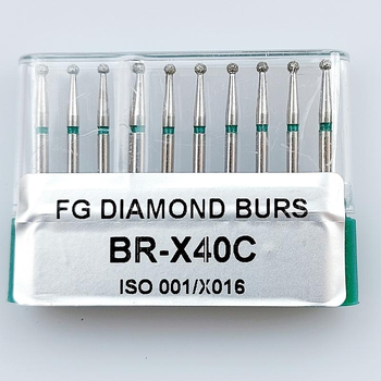 Бор алмазный FG стоматологический турбинный наконечник упаковка 10 шт UMG ШАРИК 316.001.534.016