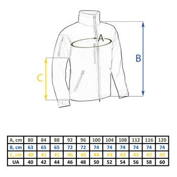 Кофта Фліс з мембраною Vik-Tailor GEN.II Койот, 46