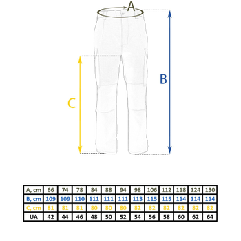 Бойові штани Tailor G3 з наколінниками ММ-14 піксель ЗСУ, 46