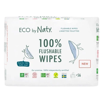 Біорозкладний вологий туалетний папір Eco by Naty 168 шт 34811