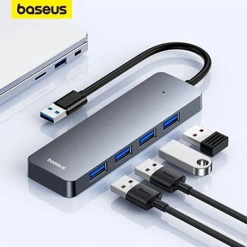 USB Перехідник Хаб розгалужувач Baseus 4XUSB USB 3.0 (4 USB, 4в1)