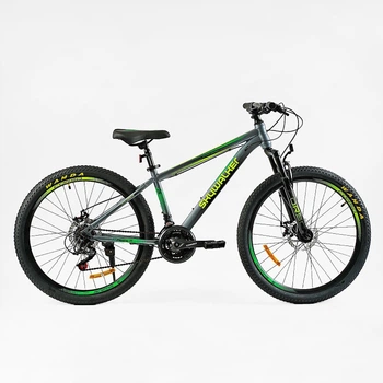 Велосипед Спортивний Corso Skywalker 26" 21 швидкість 15'' SunRun Grey (149938)