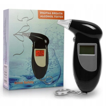 Кишеньковий персональний портативний алкотестер Alcohol Tester тестер-брелок на алкоголь цифровий алкотестер 0012