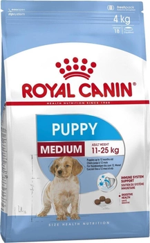 Сухий корм для цуценят Royal Canin Puppy M 4кг (3182550708180) (98543) (30030401)
