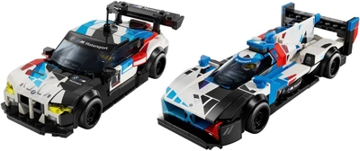Zestaw klocków Lego Speed Champions Samochody wyścigowe BMW M4 GT3 i BMW M Hybrid V8 676 elementów (76922)
