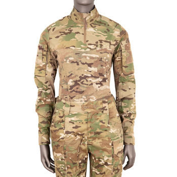 Рубашка тактическая под бронежилет женская 5.11 Tactical Hot Weather Combat Shirt M Multicam