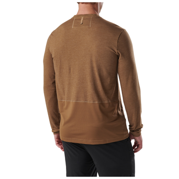 Реглан 5.11 Tactical PT-R Charge Long Sleeve 2.0 S Battle Brown Heather