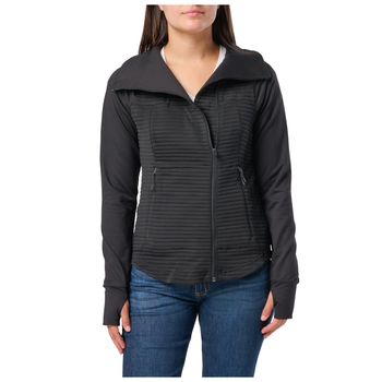 Куртка жіноча 5.11 Tactical Women's Crystal Hybrid Full Zip Jacket L Black