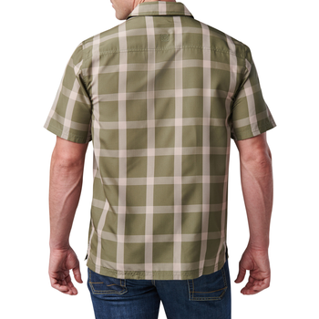 Сорочка тактична 5.11 Tactical Nate Short Sleeve Shirt 2XL Sage Green Plaid