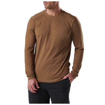 Реглан 5.11 Tactical PT-R Charge Long Sleeve 2.0 2XL Battle Brown Heather