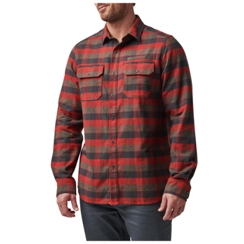 Сорочка тактична 5.11 Tactical Lester Long Sleeve Shirt XL Red Bourbon Plaid