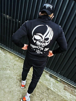 Спортивний костюм тонкий BRAVE SPORT VENDETA чорний з полосою S