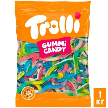 Желейные конфеты Trolli Змеи 1 кг