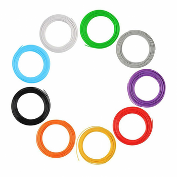Набір пластику ABS для 3D ручок 40 метрів (8 кольорів по 5 метрів)