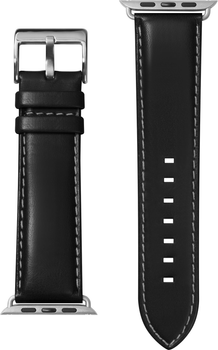 Pasek Laut Nappa Leather Oxford dla Apple Watch 42/44 mm Black Noir (LAUT_AWL_OX_BK)