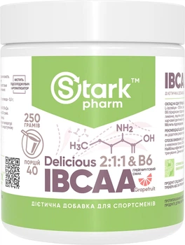 BCAA Stark Pharm IBCAA 2:1:1 + Vit B6 порошок 250 г Грейпфрут (23085)