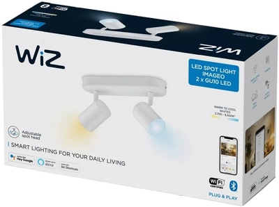 Розумний світильник WIZ Imageo регульований прожектор LED WiFi 345 лм 2 x 5 Вт (8719514551770)