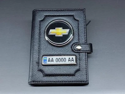 Портмоне для автодокументів з номером та логотипом Chevrolet