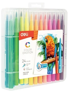 Фломастери Deli кисточка Color Emotion EC10324 24 цвета (6935205309587)