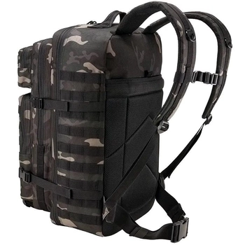 Тактичний військовий рюкзак Brandit US Cooper 65 л, армійський рюкзак, чорний мультикам