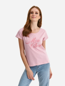 Koszulka damska z nadrukiem Top Secret SPO6105RO 42 Różowa (5903411544291)