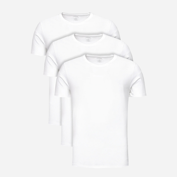 Zestaw koszulek męskich bawełnianych Calvin Klein Underwear 000NB4011E-100 L 3 szt Biały (8719853080726)