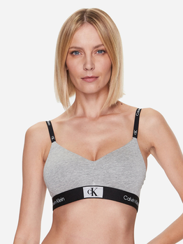 Biustonosz bez fiszbin Calvin Klein Underwear 000QF7218E-P7A L Szary (8720107348028)