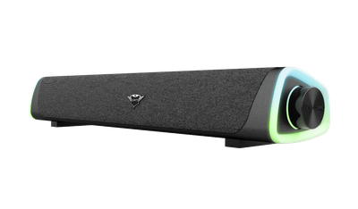 Саундбар Trust GXT 620 AXON, Black, 6W, 3.5 мм, RGB підсвічування, живлення від USB, регулятор гучності (24482)