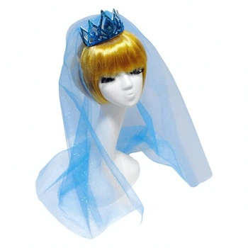 Коронка Холодное сердце с фатой SETA Decor 17-941BL
