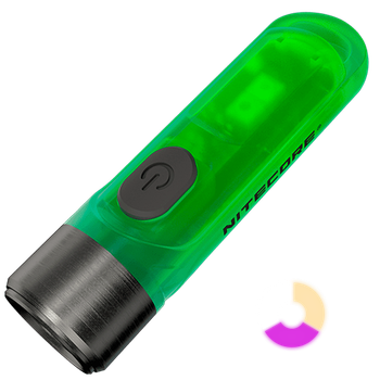 Потужний міні-наключник Nitecore TIKI GITD, люмінесцентний з ультрафіолетом (USB-C)
