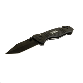 Нож складной "ELMAX". 207х37х16 мм, нержавеющее лезвие MASTERTOOL (hoz0011898) Черный