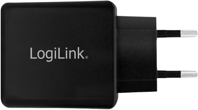 (Копия) Мережевий зарядний пристрій LogiLink 2-Port USB-A/USB-C 12 Вт Black (4052792055078)