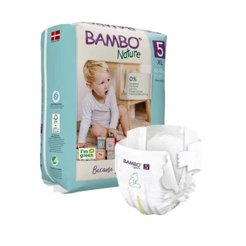 Эко Подгузники Bambo Nature 5 (12-18 кг), 22 шт. Bambo Nature (10205070)