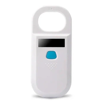 Ветеринарный считыватель чипов: RFID сканер 134.2KHz / 125 kHz для собак/кошек/домашних/сельскохозяйственных животных и птиц, белый (80050997)