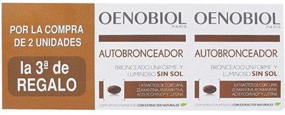 Харчова добавка Oenobiol Triplo Self-Tanning 3 x 30 капсул (8436563590252)