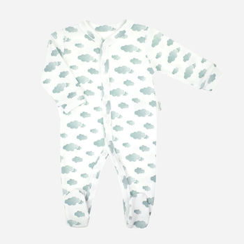 Pajacyk niemowlęcy dla chłopca Nicol 205031 56 cm Biały/Szary (5905601015123)