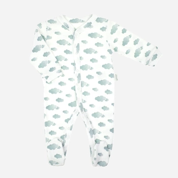 Pajacyk niemowlęcy dla chłopca Nicol 205031 68 cm Biały/Szary (5905601015147)