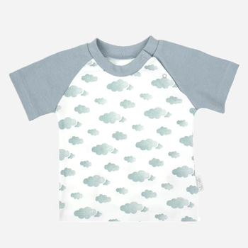 Dziecięca koszulka dla chłopca Nicol 205138 122 cm Biały/Szary (5905601016038)