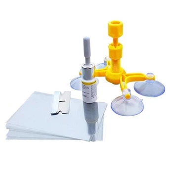 Ремкомплект для ремонту лобового скла Windshield Repair Kit, набір для усунення відколів, тріщин і відновлення автоскла (064333-8)