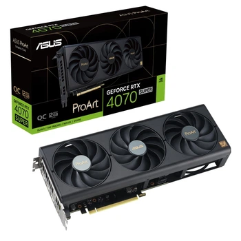 Видеокарта GF RTX 4070 Super 12GB GDDR6X ProArt OC Asus (PROART-RTX4070S-O12G)