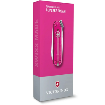 Нож Victorinox Classic SD Colors Transparent with Box Pink (1049-Vx06223.T5G)