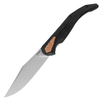 Нож складной Kershaw Strata (длина: 251мм, лезвие: 114мм), черный-стальной