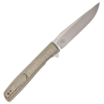 Нож складной Boker Plus Urban Trapper Titanium (длина 196 мм, лезвие 89 мм), серый