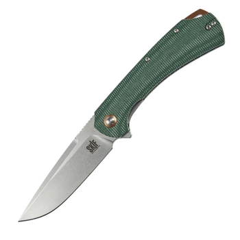 Нож складной Skif Frontier SW, (длина: 218 мм, лезвие: 95 мм), зеленый