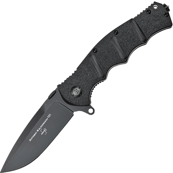 Нож складной Boker Plus AK101 2.0 (длина: 250мм, лезвие: 103мм, черное), черный
