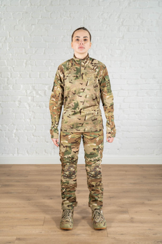 Тактическая женская форма убакс и штаны с наколенниками рип-стоп CoolMax standart Мультикам (632) , L